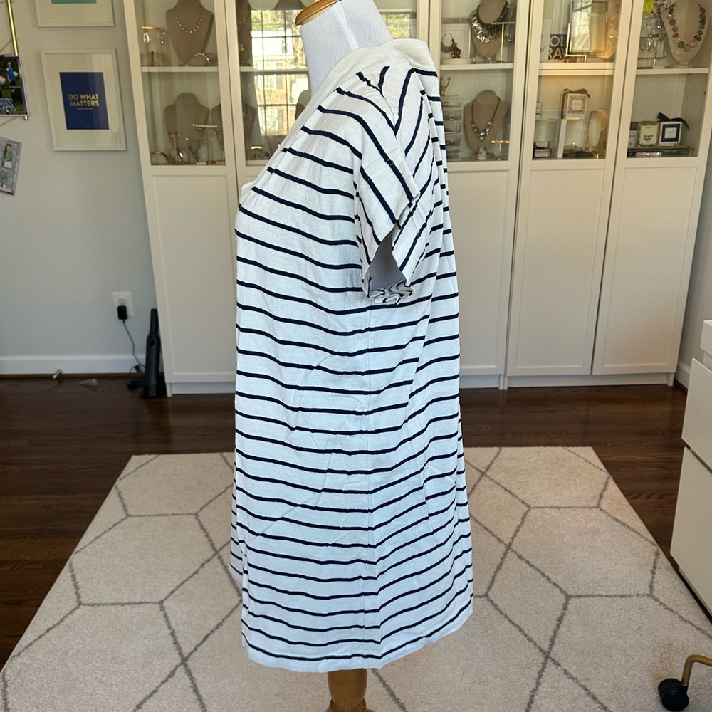 Madewell Vneck Striped Dress - Picture 4 of 7